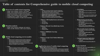 Comprehensive Guide To Mobile Cloud Computing Powerpoint Presentation Slides Downloadable Good