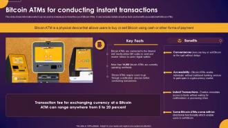 Comprehensive Guide To Understand Bitcoin ATMs For Conducting Instant Transactions Fin SS