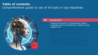Comprehensive Guide To Use Of AI Tools In Top Industries Powerpoint Presentation Slides AI CD V Engaging Colorful