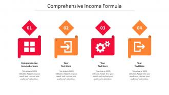 Comprehensive income formula ppt powerpoint presentation layouts picture cpb