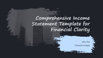 Comprehensive Income Statement Template For Financial Clarity PPT H