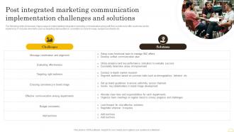 Comprehensive Integrated Marketing Post Integrated Marketing Communication MKT SS V