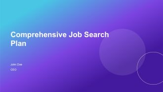 Comprehensive Job Search Plan PPT Outline AT
