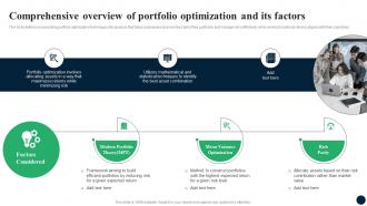 Comprehensive Overview Of Portfolio Optimization And Its Factors Enhancing Decision Making FIN SS