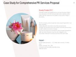 Comprehensive pr services proposal powerpoint presentation slides