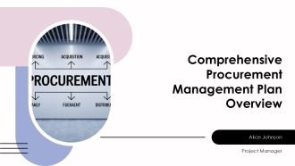 Comprehensive Procurement Management Plan Overview PPT Mockup AT