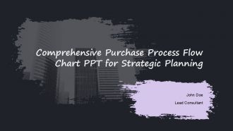 Comprehensive Purchase Process Flow Chart PPT For Strategic Planning PPT H