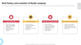 Comprehensive Strategic Governance Brief History And Evolution Of Nestle Company Strategy SS V