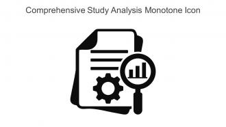 Comprehensive Study Analysis Monotone Icon In Powerpoint Pptx Png And Editable Eps Format
