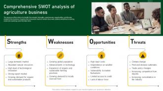 Comprehensive Swot Analysis Of Agriculture Business Farm And Agriculture Business Plan BP SS