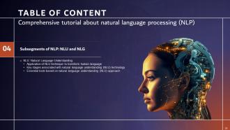 Comprehensive Tutorial About Natural Language Processing NLP Powerpoint Presentation Slides AI CD V Graphical Attractive