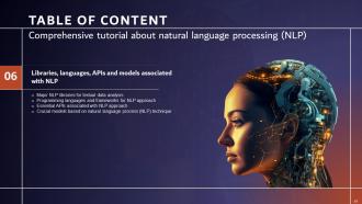 Comprehensive Tutorial About Natural Language Processing NLP Powerpoint Presentation Slides AI CD V Downloadable Graphical