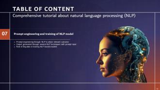 Comprehensive Tutorial About Natural Language Processing NLP Powerpoint Presentation Slides AI CD V Colorful Graphical
