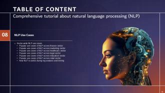 Comprehensive Tutorial About Natural Language Processing NLP Powerpoint Presentation Slides AI CD V Template Captivating