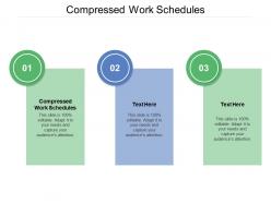 Compressed work schedules ppt powerpoint presentation icon professional cpb