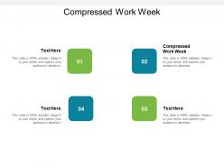 Compressed work week ppt powerpoint presentation file design templates cpb