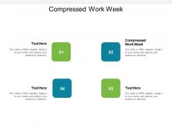 Compressed work week ppt powerpoint presentation icon graphics example cpb