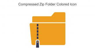 Compressed Zip Folder Colored Icon In Powerpoint Pptx Png And Editable Eps Format
