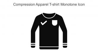Compression Apparel T Shirt Monotone Icon In Powerpoint Pptx Png And Editable Eps Format