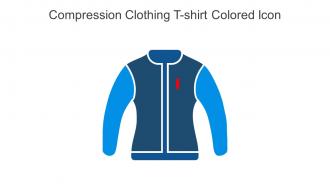 Compression Clothing T Shirt Colored Icon In Powerpoint Pptx Png And Editable Eps Format