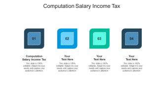 Computation salary income tax ppt powerpoint presentation inspiration diagrams cpb