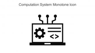 Computation System Monotone Icon In Powerpoint Pptx Png And Editable Eps Format
