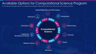 Computational science it available options for computational science program