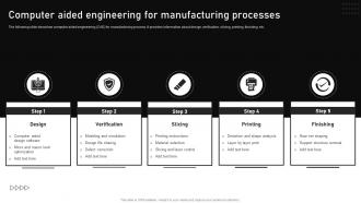 Computer Aided Engineering For Manufacturing Processes Automating Manufacturing Procedures