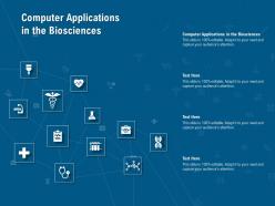 Computer applications in the biosciences ppt powerpoint presentation templates