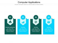 Computer applications ppt powerpoint presentation file deck cpb
