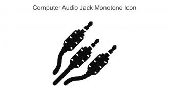 Computer Audio Jack Monotone Icon In Powerpoint Pptx Png And Editable Eps Format