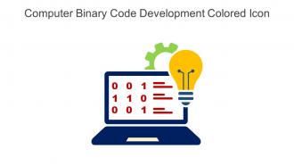 Computer Binary Code Development Colored Icon In Powerpoint Pptx Png And Editable Eps Format