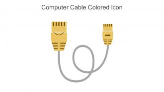 Computer Cable Colored Icon In Powerpoint Pptx Png And Editable Eps Format
