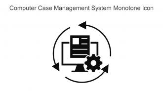 Computer Case Management System Monotone Icon In Powerpoint Pptx Png And Editable Eps Format