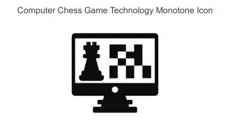 Computer Chess Game Technology Monotone Icon In Powerpoint Pptx Png And Editable Eps Format