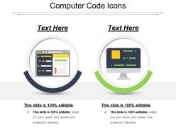 Computer code icons