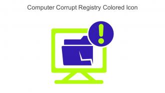 Computer Corrupt Registry Colored Icon In Powerpoint Pptx Png And Editable Eps Format