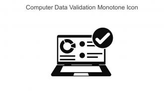 Computer Data Validation Monotone Icon In Powerpoint Pptx Png And Editable Eps Format
