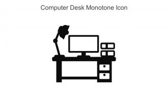 Computer Desk Monotone Icon In Powerpoint Pptx Png And Editable Eps Format