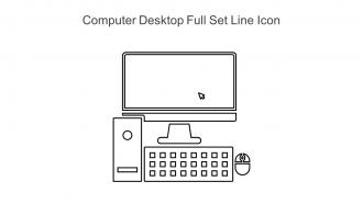Computer Desktop Full Set Line Icon