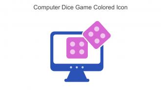 Computer Dice Game Colored Icon In Powerpoint Pptx Png And Editable Eps Format