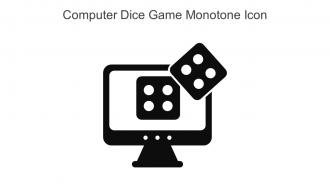 Computer Dice Game Monotone Icon In Powerpoint Pptx Png And Editable Eps Format