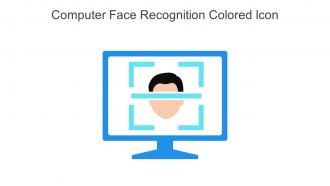 Computer Face Recognition Colored Icon In Powerpoint Pptx Png And Editable Eps Format