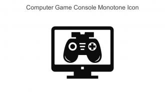 Computer Game Console Monotone Icon In Powerpoint Pptx Png And Editable Eps Format
