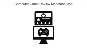 Computer Game Review Monotone Icon In Powerpoint Pptx Png And Editable Eps Format