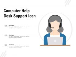 Computer help desk support icon