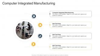 Computer Integrated Manufacturing In Powerpoint And Google Slides Cpb
