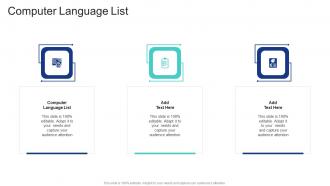 Computer Language List In Powerpoint And Google Slides Cpb