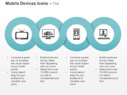Computer laptop mobile television ppt icons graphics