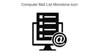 Computer Mail List Monotone Icon In Powerpoint Pptx Png And Editable Eps Format